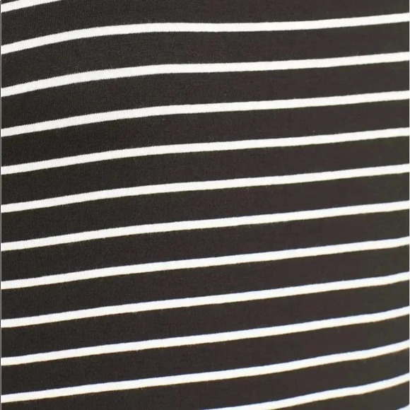 Revolve LNA Leigh Maxi Dress stripes Long Sleeveless Curved hem Scoop neck Small - Picture 13 of 15